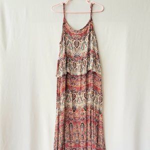 Art Class Young Girls’ Pull Over Tank Boho Dress Adjustable Straps Size L 10/12